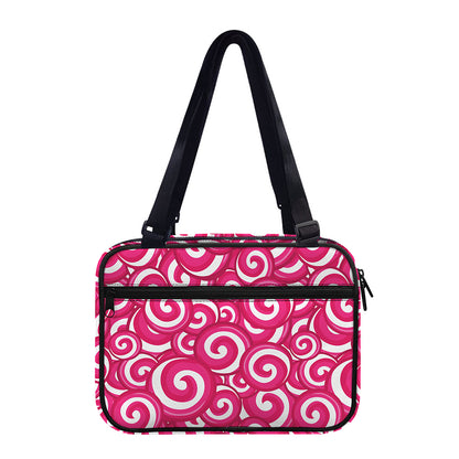 Pink Lollipop Candy Pattern Print Double Strap Bible Bag