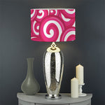Pink Lollipop Candy Pattern Print Drum Lamp Shade