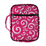 Pink Lollipop Candy Pattern Print Front Pocket Bible Bag