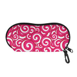 Pink Lollipop Candy Pattern Print Glasses Case