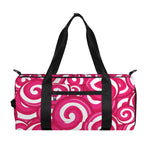 Pink Lollipop Candy Pattern Print Gym Bag
