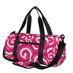 Pink Lollipop Candy Pattern Print Gym Bag