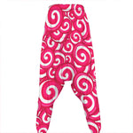 Pink Lollipop Candy Pattern Print Hammer Pants