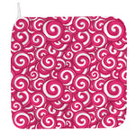 Pink Lollipop Candy Pattern Print Hand Towel
