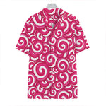 Pink Lollipop Candy Pattern Print Hawaiian Shirt