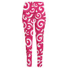 Pink Lollipop Candy Pattern Print High-Waisted Pocket Leggings