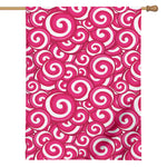 Pink Lollipop Candy Pattern Print House Flag
