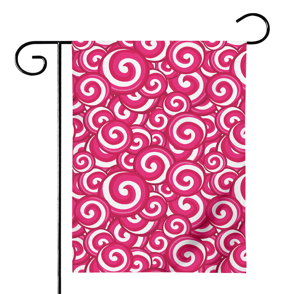 Pink Lollipop Candy Pattern Print House Flag