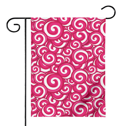 Pink Lollipop Candy Pattern Print House Flag