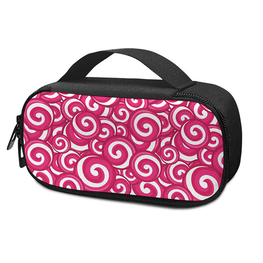 Pink Lollipop Candy Pattern Print Insulin Cooler Travel Case