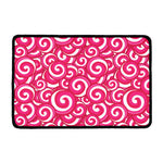 Pink Lollipop Candy Pattern Print Kitchen Mat