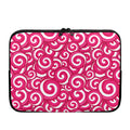 Pink Lollipop Candy Pattern Print Laptop Sleeve