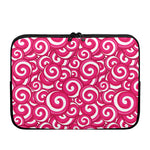 Pink Lollipop Candy Pattern Print Laptop Sleeve