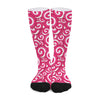 Pink Lollipop Candy Pattern Print Long Socks