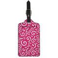 Pink Lollipop Candy Pattern Print Luggage Tag