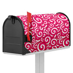 Pink Lollipop Candy Pattern Print Mailbox Cover