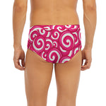 Pink Lollipop Candy Pattern Print Men's Briefs