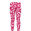 Pink Lollipop Candy Pattern Print Men's Leggings