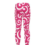 Pink Lollipop Candy Pattern Print Men's leggings