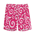 Pink Lollipop Candy Pattern Print Men's Athletic Shorts
