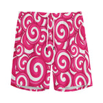 Pink Lollipop Candy Pattern Print Men's Sports Shorts