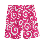 Pink Lollipop Candy Pattern Print Men's Sports Shorts
