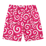 Pink Lollipop Candy Pattern Print Men's Swim Trunks