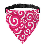 Pink Lollipop Candy Pattern Print Over The Collar Dog Bandana