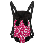 Pink Lollipop Candy Pattern Print Pet Carrier Backpack