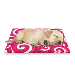 Pink Lollipop Candy Pattern Print Pet Cooling Mat Cover