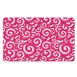 Pink Lollipop Candy Pattern Print Polyester Doormat
