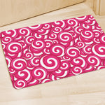 Pink Lollipop Candy Pattern Print Polyester Doormat