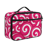 Pink Lollipop Candy Pattern Print Portable Lunch Bag