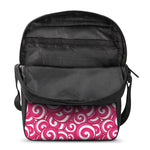 Pink Lollipop Candy Pattern Print Rectangular Crossbody Bag