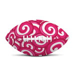 Pink Lollipop Candy Pattern Print Rugby Ball