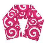 Pink Lollipop Candy Pattern Print Scarf