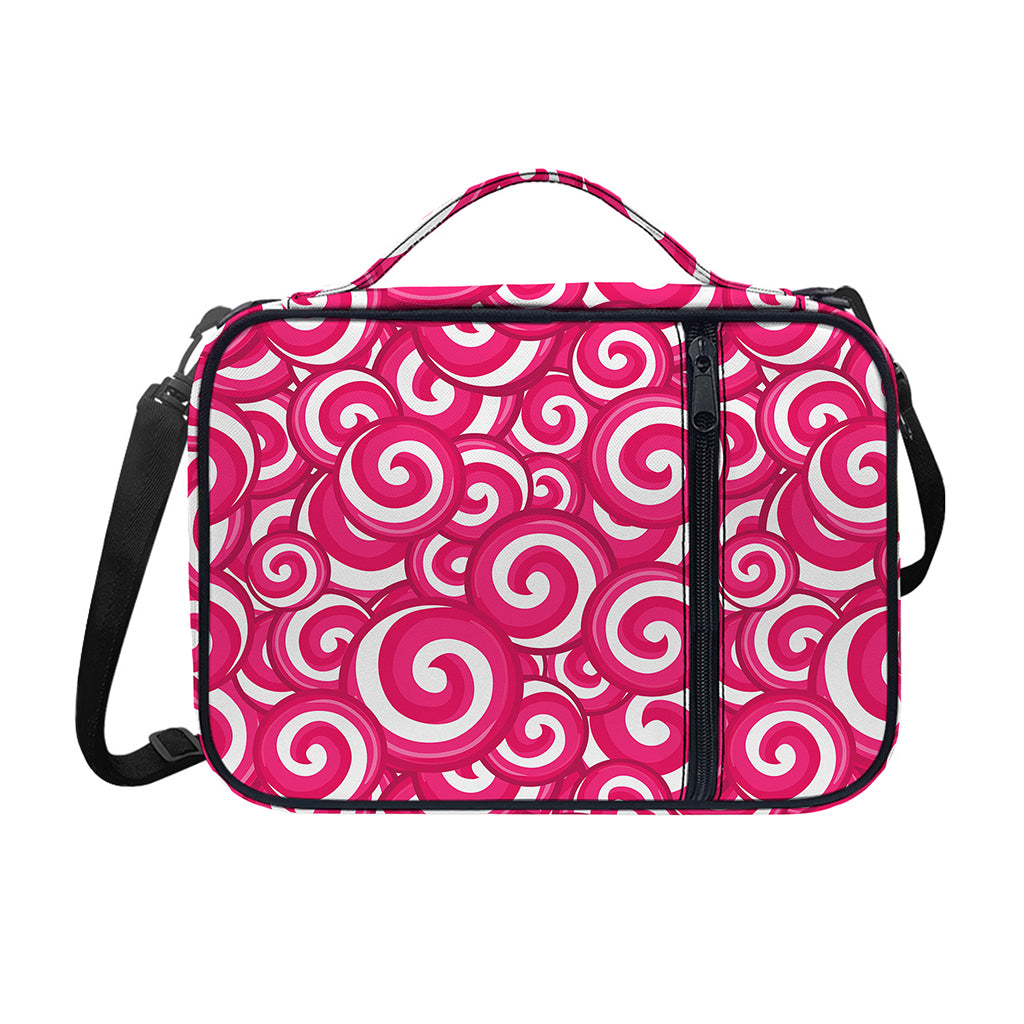 Pink Lollipop Candy Pattern Print Shoulder Strap Bible Bag
