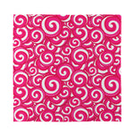 Pink Lollipop Candy Pattern Print Silk Bandana