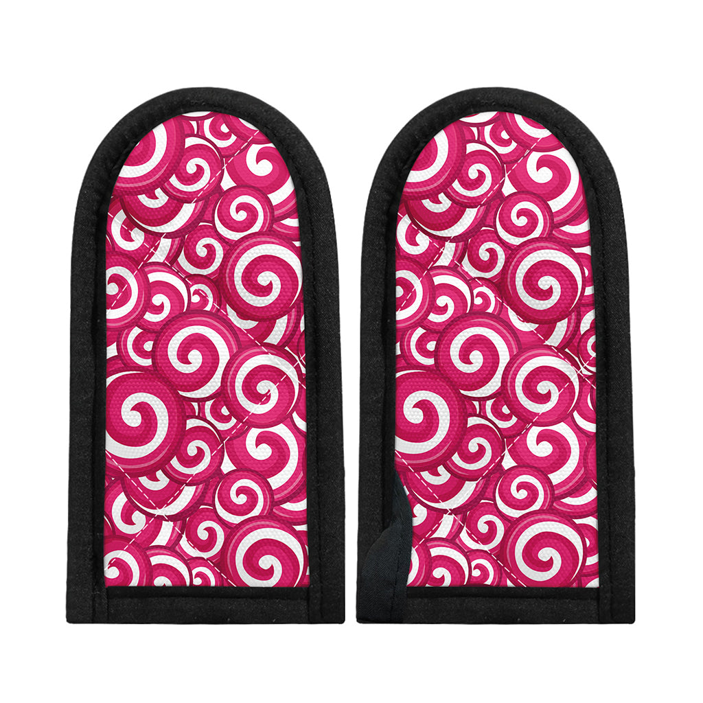 Pink Lollipop Candy Pattern Print Skillet Handle Cover