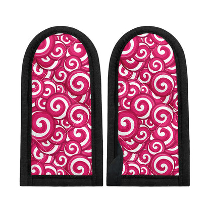 Pink Lollipop Candy Pattern Print Skillet Handle Cover