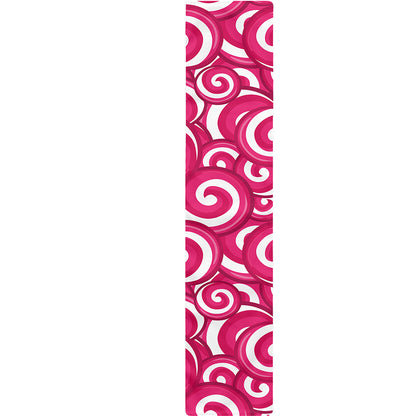 Pink Lollipop Candy Pattern Print Table Runner