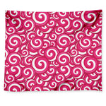 Pink Lollipop Candy Pattern Print Tapestry
