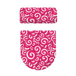 Pink Lollipop Candy Pattern Print Toilet Lid And Tank Cover Set