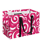 Pink Lollipop Candy Pattern Print Utility Tote Bag
