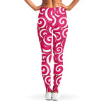 Pink Lollipop Candy Pattern Print Women's Leggings