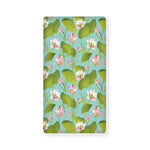 Pink Lotus Pattern Print Baby Crib Sheet