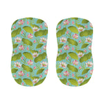 Pink Lotus Pattern Print Bar Stool Covers