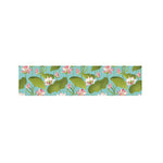 Pink Lotus Pattern Print Bed Runner