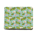 Pink Lotus Pattern Print Bifold Wallet