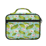 Pink Lotus Pattern Print Briefcase Bible Bag
